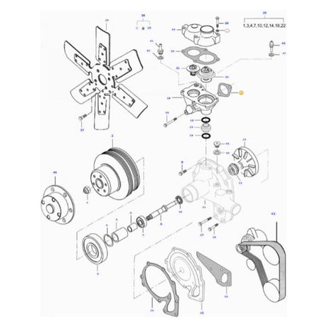 Massey Ferguson - Gasket - ACW0403690 - Farming Parts