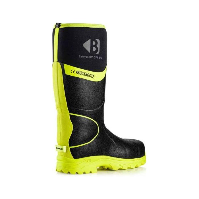 Buckler - Buckler Hi Viz Safety Wellies - Black - Bbz8000Bk/Yl - Farming Parts