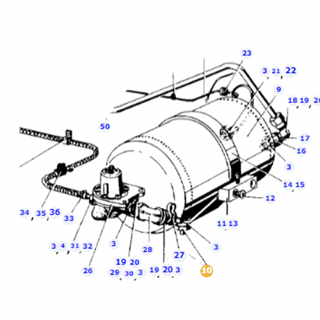 Fendt - Drain Valve - F250880020030 - Farming Parts