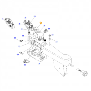 Fendt - Cross Switch Level - F716974160010 - F725970160011 - Farming Parts