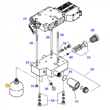 Fendt - Diaphragm Accumulator - G718960020011 - Farming Parts