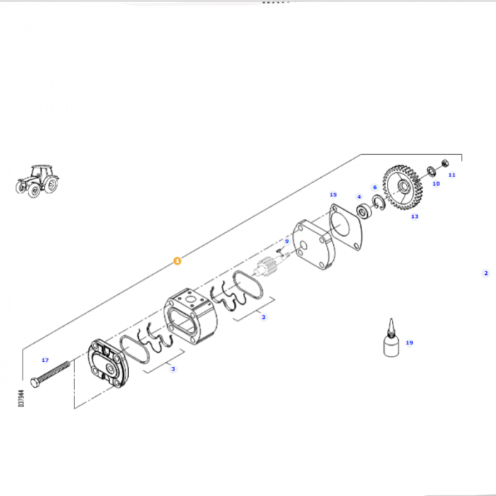 Fendt - Hydraulic Wheel Pump/Piston - G835940100020 - Farming Parts