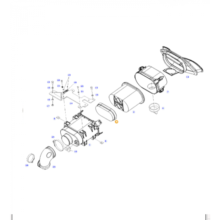 Fendt - Air Filter - H260200090110 - Farming Parts