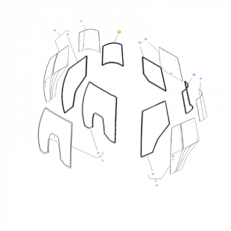 Massey Ferguson - Sealing Profile - H481810040310 - Farming Parts