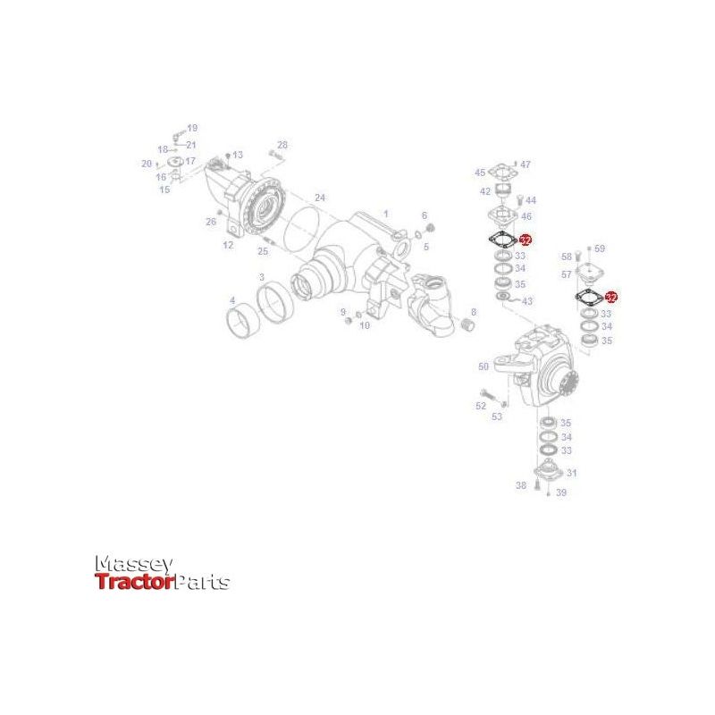 Massey Ferguson 0.20mm Disc - F718301020290 | OEM | Massey Ferguson parts | Axles & Power Transmission-Massey Ferguson-Axles & Power Train,Bolts & Nuts,Farming Parts,Tractor Parts,Wheel Studs,Wheels & Mudguards