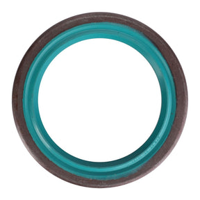 A circular, teal-colored AGCO mechanical seal with a dark brown outer edge, likely the Fendt Shaft Seal X550126502000, viewed from above against a white background.
