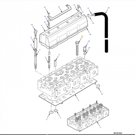 Massey Ferguson - Hexagon Flange Bolt - V836859104 - Farming Parts