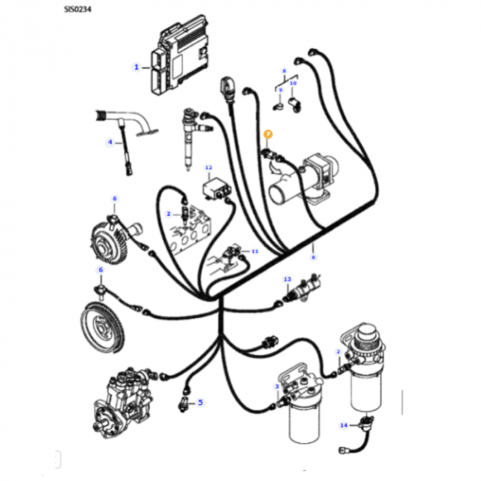 Massey Ferguson - Boost Pressure Sensor - V837073934 - Farming Parts